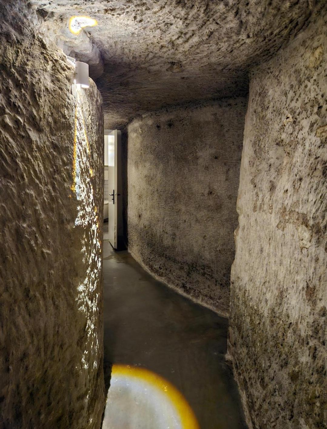 Troglodyte Baths Apartment Saint-Etienne-de-Chigny Bagian luar foto